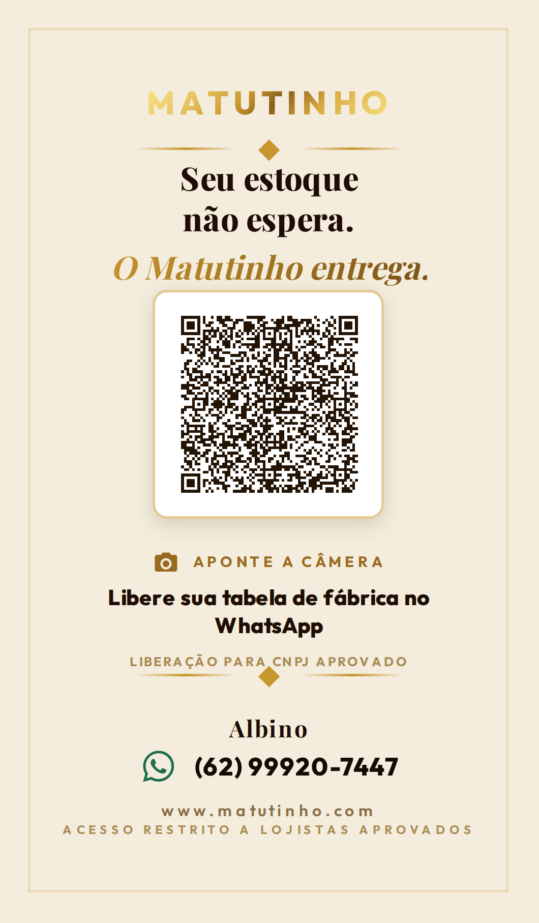 Verso do cartão opção 1
